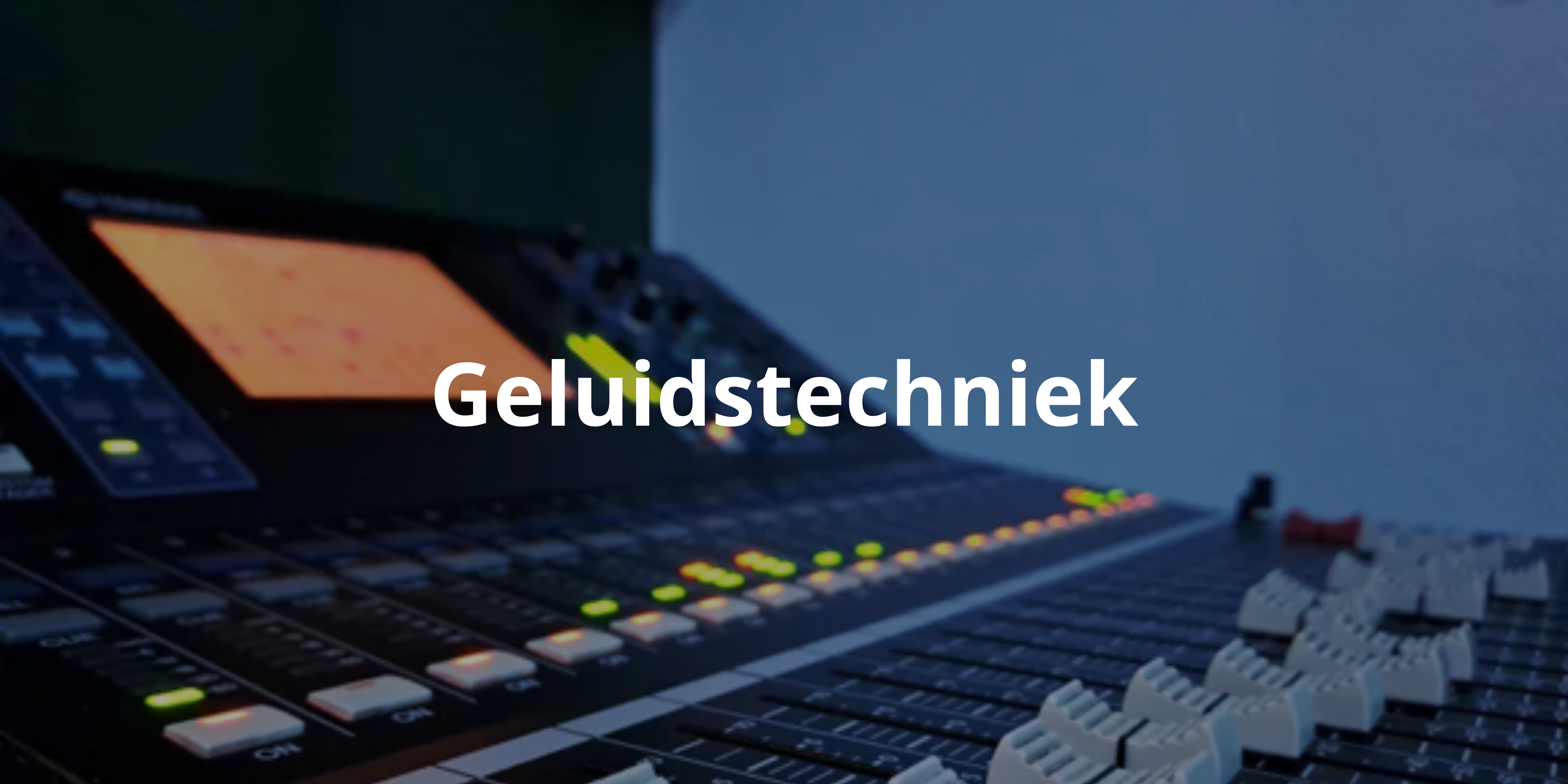 Geluidstechniek Header